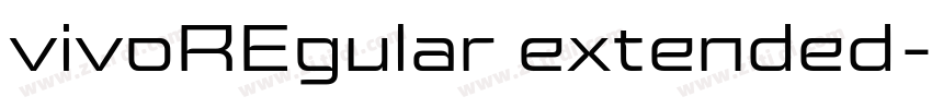 vivoREgular extended字体转换